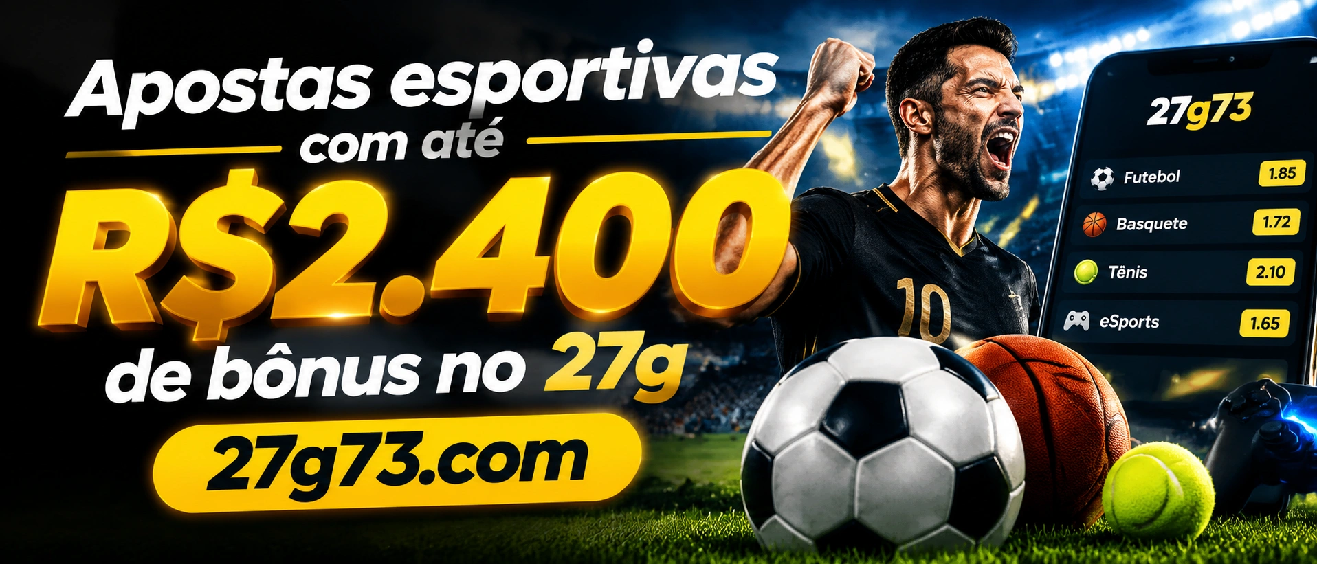 Tela com mercados e odds esportivas em formato de navegação para apostas.